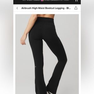 Alo Airbrush High Waisted Bootcut Legging